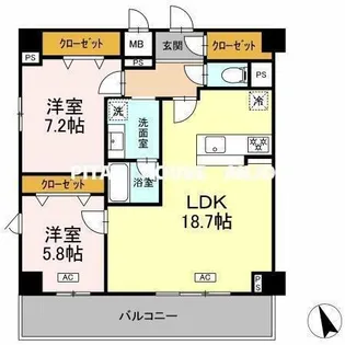 ヴィラ トルチュ東刈谷【4階】の間取り