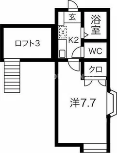 シェリールミニ B棟【B-211号室】の間取り