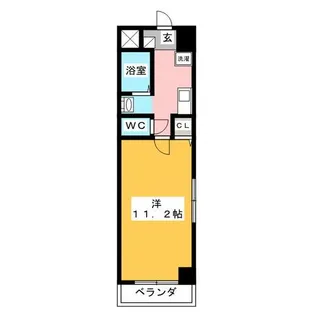 アーバンシティ西桜木【7階】の間取り