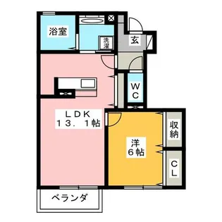 グレイスコート【1階】の間取り