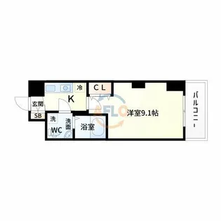 セレニテ新大阪弐番館【5階】の間取り