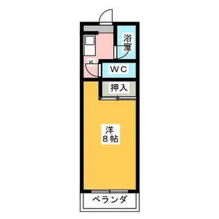 フローレスコーポ淑【3階】の間取り