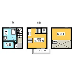1Rの間取り画像