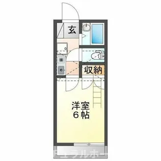 ウイングコート羽根井【1階】の間取り