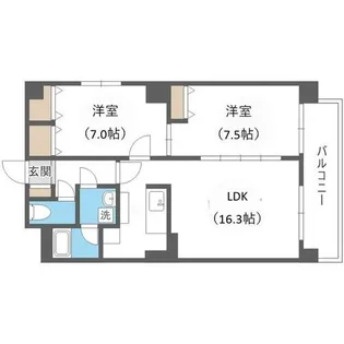 リージェンシー円山【3階】の間取り