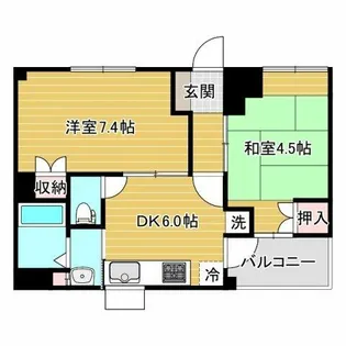 フロンテージ芦屋【2階】の間取り