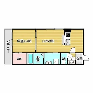 フィユフラッツ長興寺【1階】の間取り