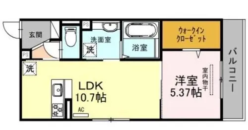WEST GARDEN HILLS【2階】の間取り