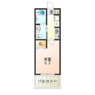 兵庫県西宮市産所町【マンション】の間取り