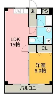 アメニティー大善【1階】の間取り