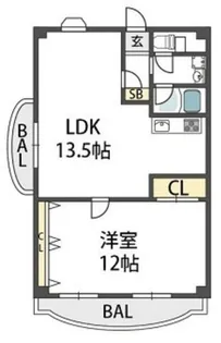 InfieldHeights(インフィルドハイツ)【7階】の間取り