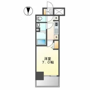 ディアレイシャス名古屋太閤通Ⅲ【3階】の間取り