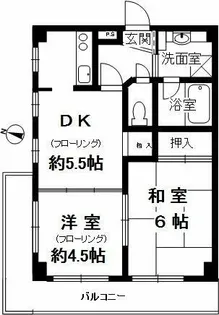 アンシャンテ御影【4階】の間取り