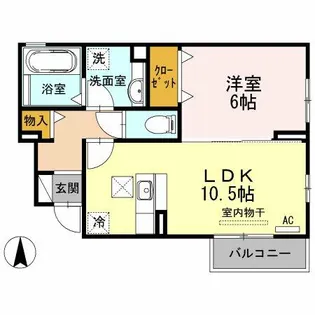 マウナ・マナ【1階】の間取り