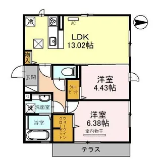 マ・メゾン・プレミール【2階】の間取り