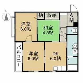 ハミング22【202号室】の間取り