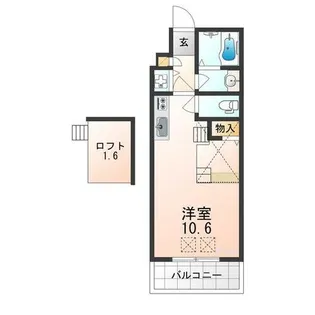 ホワイトハイムKAGAMIISHI【1階】の間取り