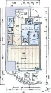 エグゼ阿倍野【11階】の間取り