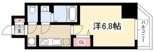 プレサンス大須観音ビザリア【0904号室】の間取り