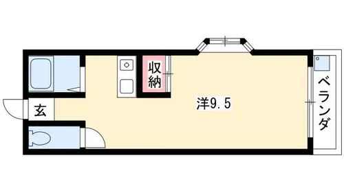 シャリエ中村【201号室】の間取り