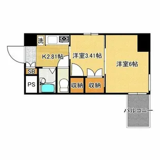 楠青山ビル別館【5階】の間取り