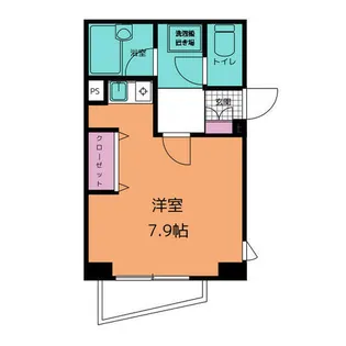 メゾンシャルマン【2階】の間取り