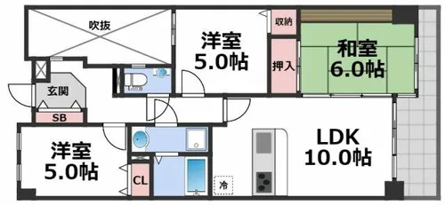 Do鶴見【9階】の間取り