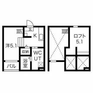M.Kオリオン名古屋【2階】の間取り