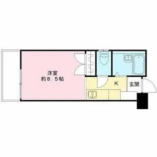 花の木ハウス【302号室】の間取り