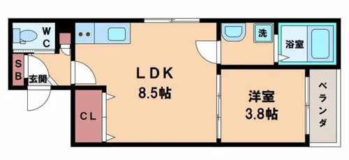 F asecia Kitos【3階】の間取り