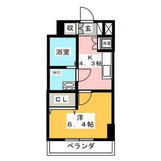 アール押切【6階】の間取り