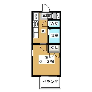 パルティール城西【7階】の間取り