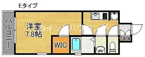 AXIS天神ノ森【4階】の間取り