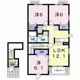 スーオプレッソ【2階】の間取り