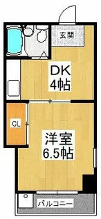 WEST VILLAGE(ウエストヴィレッジ)【3階】の間取り