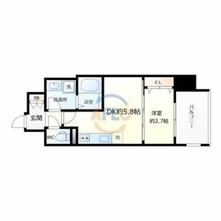 テラ堺市駅【6階】の間取り