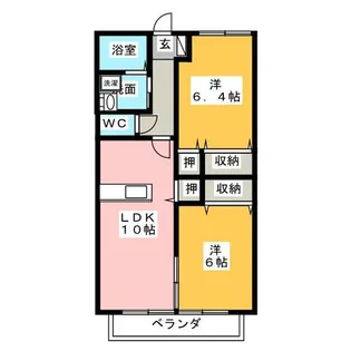 コンフォート【2階】の間取り