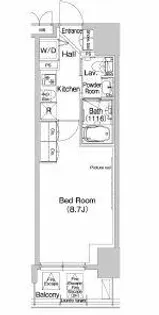 コンフォリア北浜【4階】の間取り