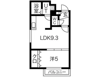 ガレ・ド・ファン【4階】の間取り