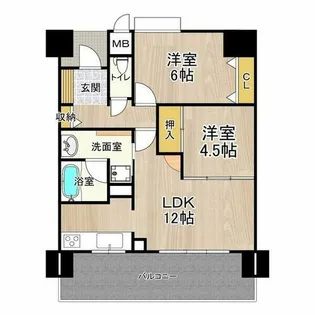 フェニックス堺東【9階】の間取り