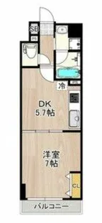 インプルーブ天六【3階】の間取り