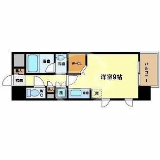 レジディア靭公園【12階】の間取り