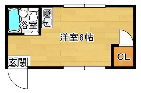 山口パレス【4階】の間取り