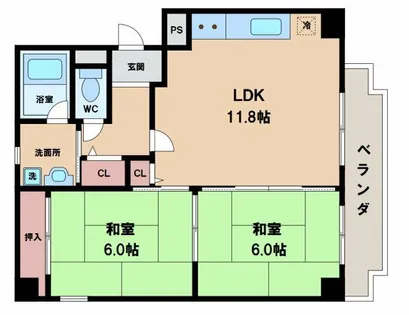 メゾンド・クレイヨン【3階】の間取り