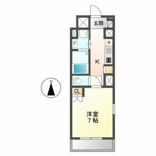 カーサ・トダ【1階】の間取り