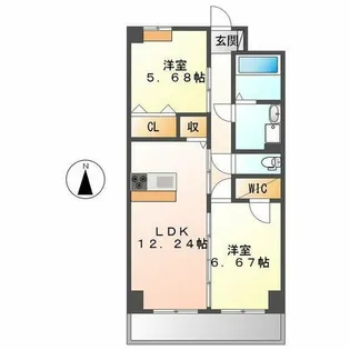 エスフォート鶴舞リアーレ(S-FORT鶴舞reale【4階】の間取り