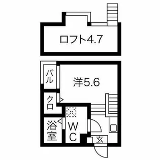 ハーモニーテラス志賀町Ⅲ【2階】の間取り