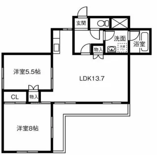 南山パストラルコート【1階】の間取り