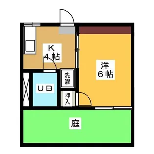 1Kの間取り画像