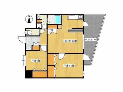 ウイング真鶴【5階】の間取り